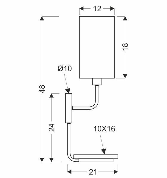 Бра Candellux 21-76854 Keto