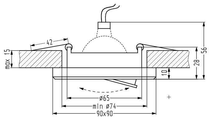 Точечный светильник Candellux 2263809 SSU-13