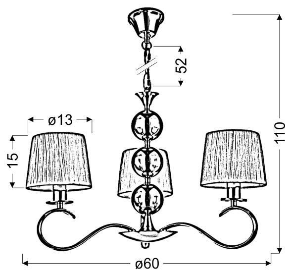 Люстра Candellux 33-21618 CLARA