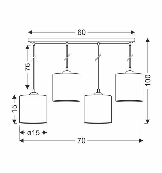 Люстра Candellux 34-18366 LEGNO