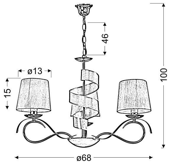 Люстра Candellux 33-23421 DENIS