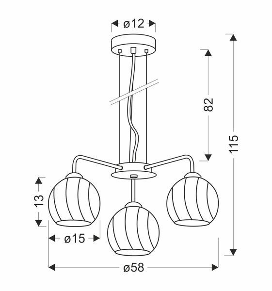 Люстра Candellux 33-23834 LARIX