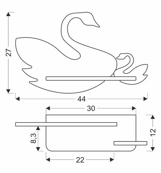 Настенный светильник Candellux 21-05557 SWAN