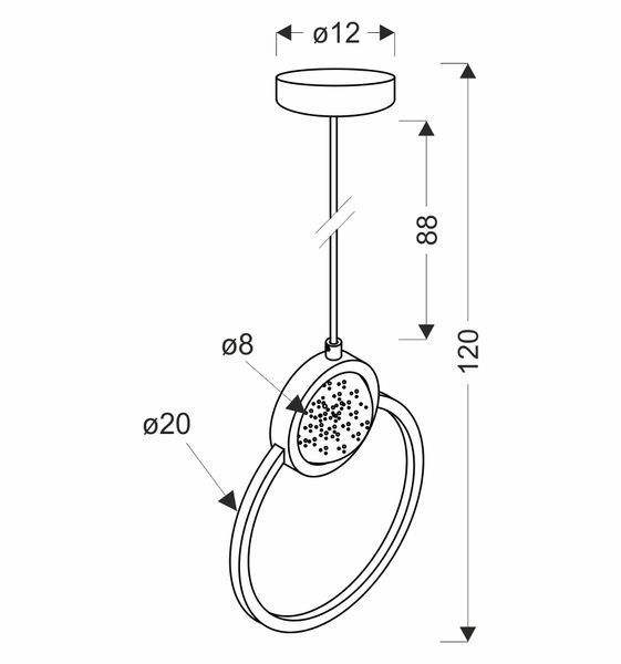 Люстра Candellux 31-35592 LACRIMA