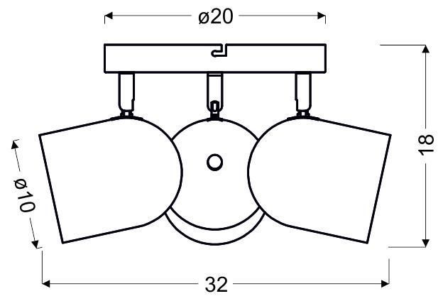 Спот Candellux 98-63236 AZURO