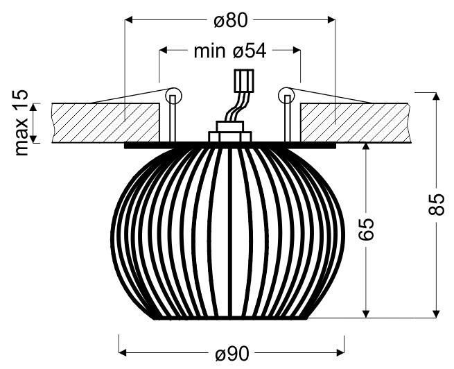 Точковий світильник Candellux 2268767 SK-93