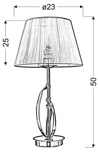 Настольная лампа Candellux 41-55071 DIVA