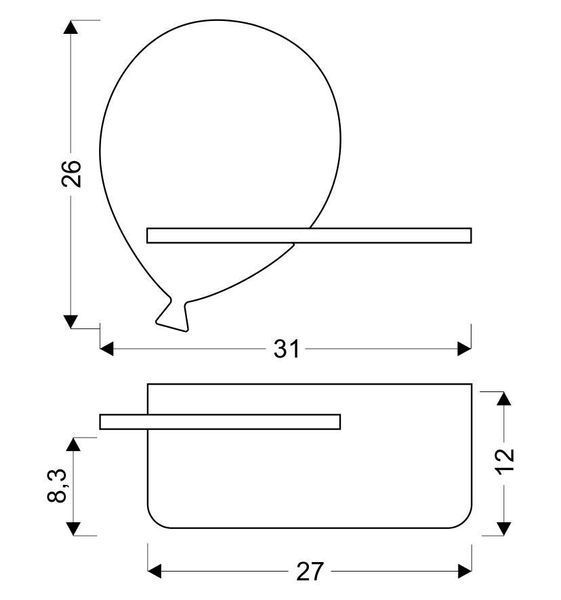 Настенный светильник Candellux 21-85108 BALOON