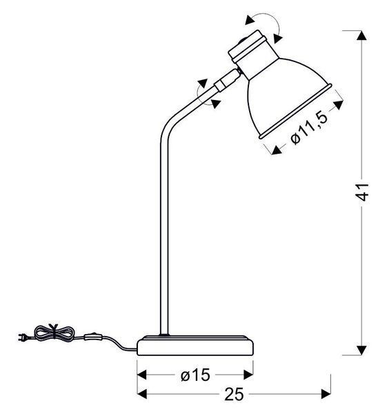 Настольная лампа Candellux 41-72078 ZUMBA