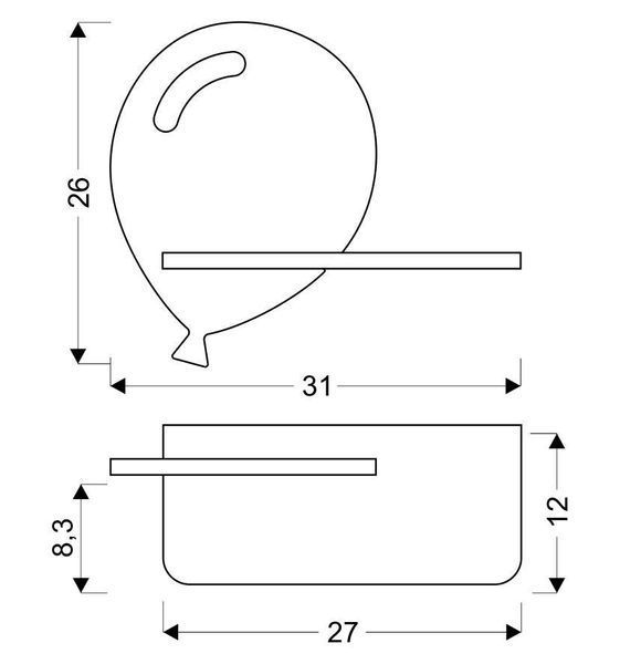 Настінний світильник Candellux 21-85115 BALOON