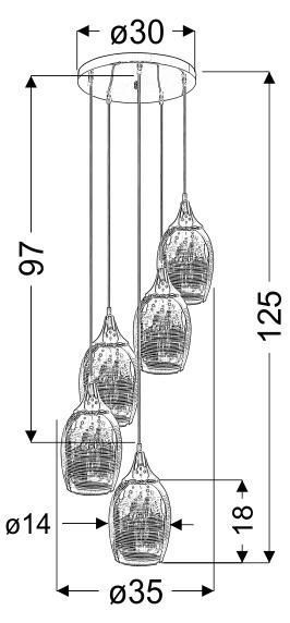 Люстра Candellux 35-60198 MARINA