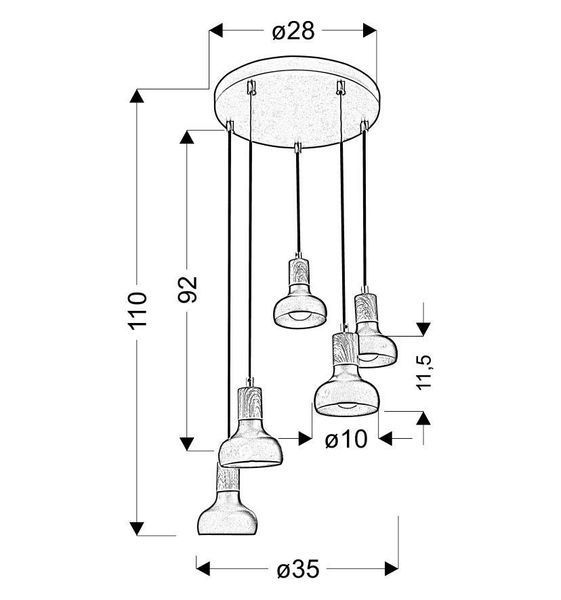 Люстра Candellux 35-62772 PUERTO