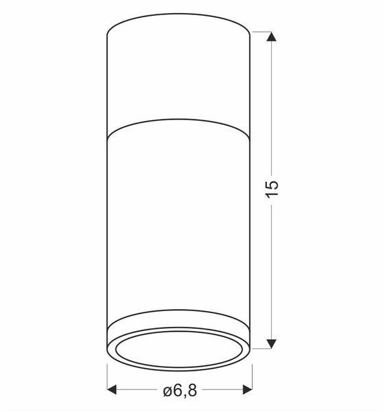Точковий світильник Candellux 2284279 TUBA