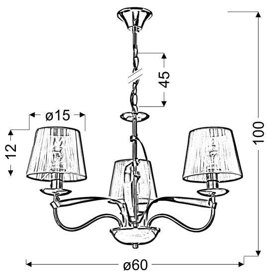 Люстра Candellux 33-55057 DIVA