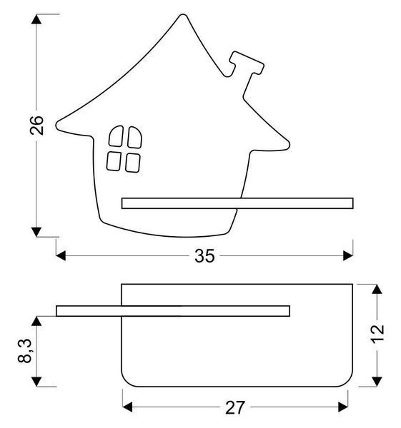 Настінний світильник Candellux 21-85214 HOUSE