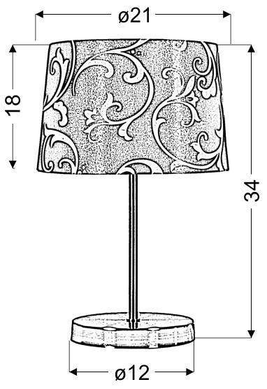 Настольная лампа Candellux 41-55873 AROSA