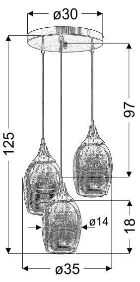 Люстра Candellux 33-60181 MARINA