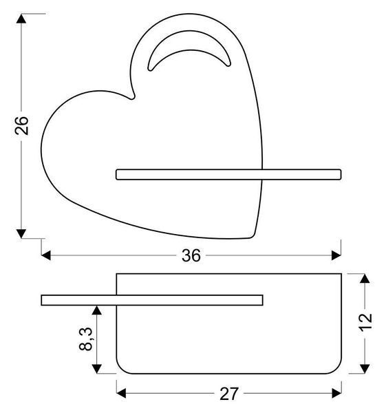 Настенный светильник Candellux 21-84576 HEART